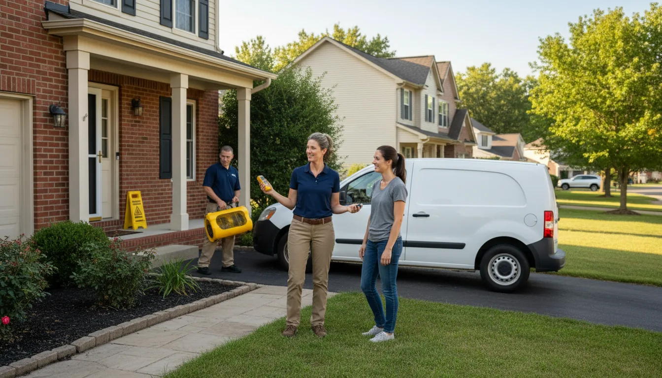 Water restoration image for Dehumidification And Cleanup Services in Spurlockville, WV